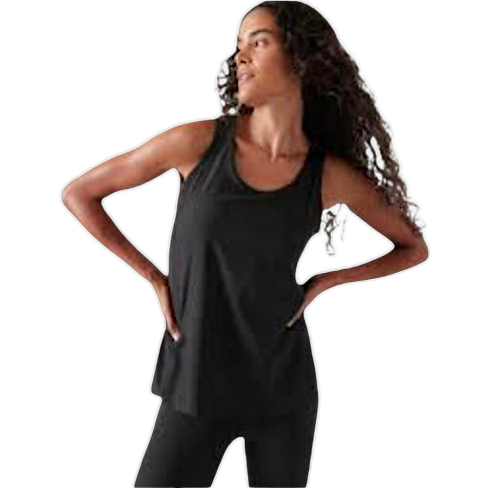 Athleta Women's Classic Black Scoop Sleeveless Essential Tank Top M Activewear